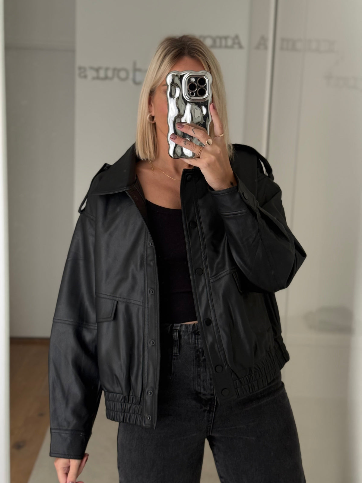 Bomber noir - Caro - ROSABAYA