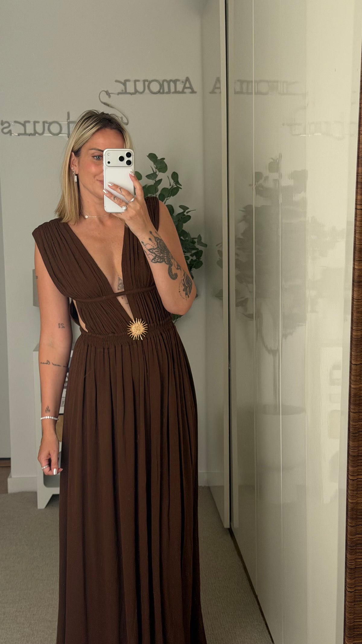 Robe Victoria marron