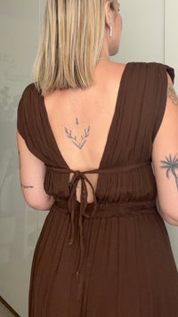Robe Victoria marron