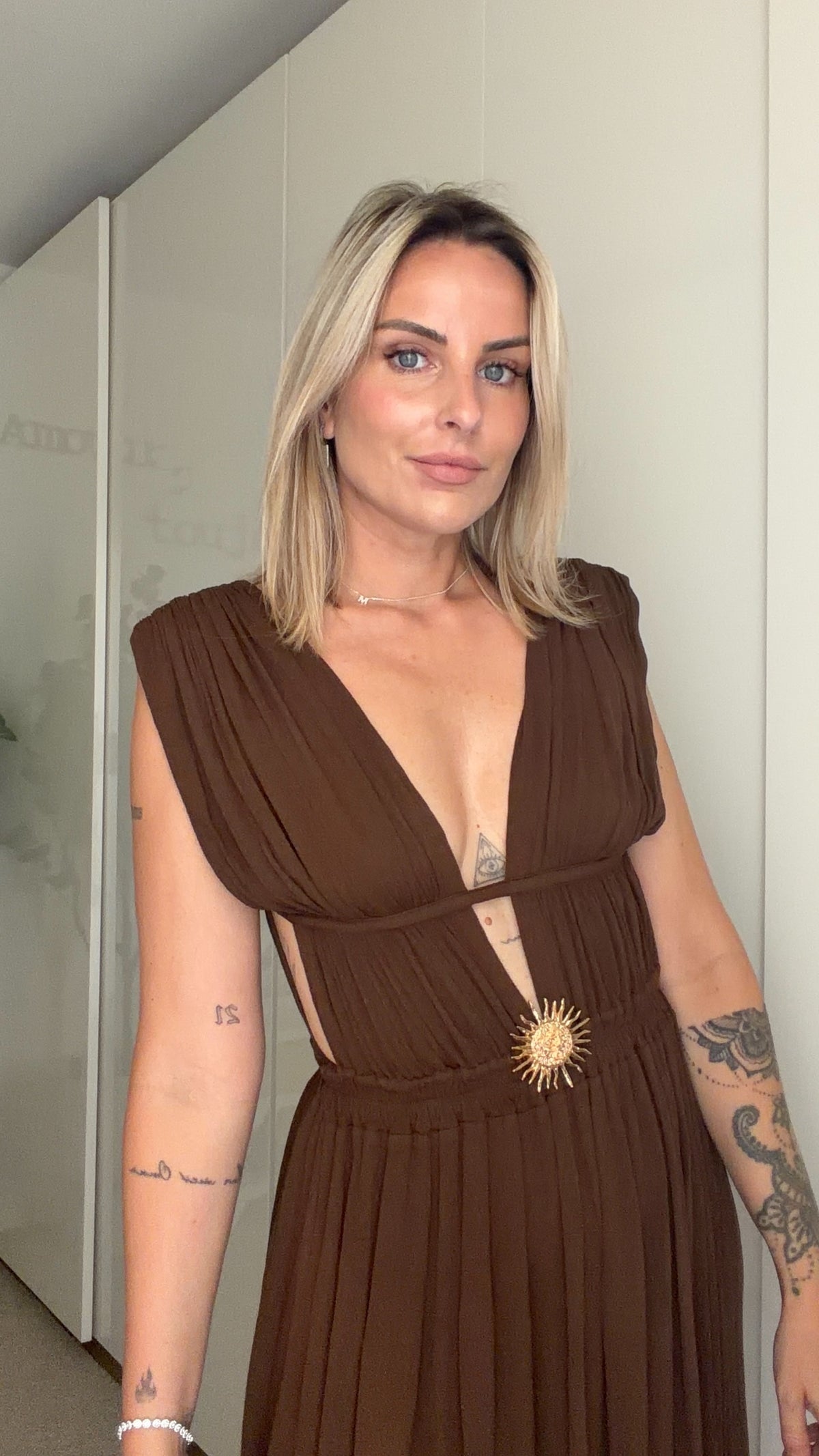 Robe Victoria marron