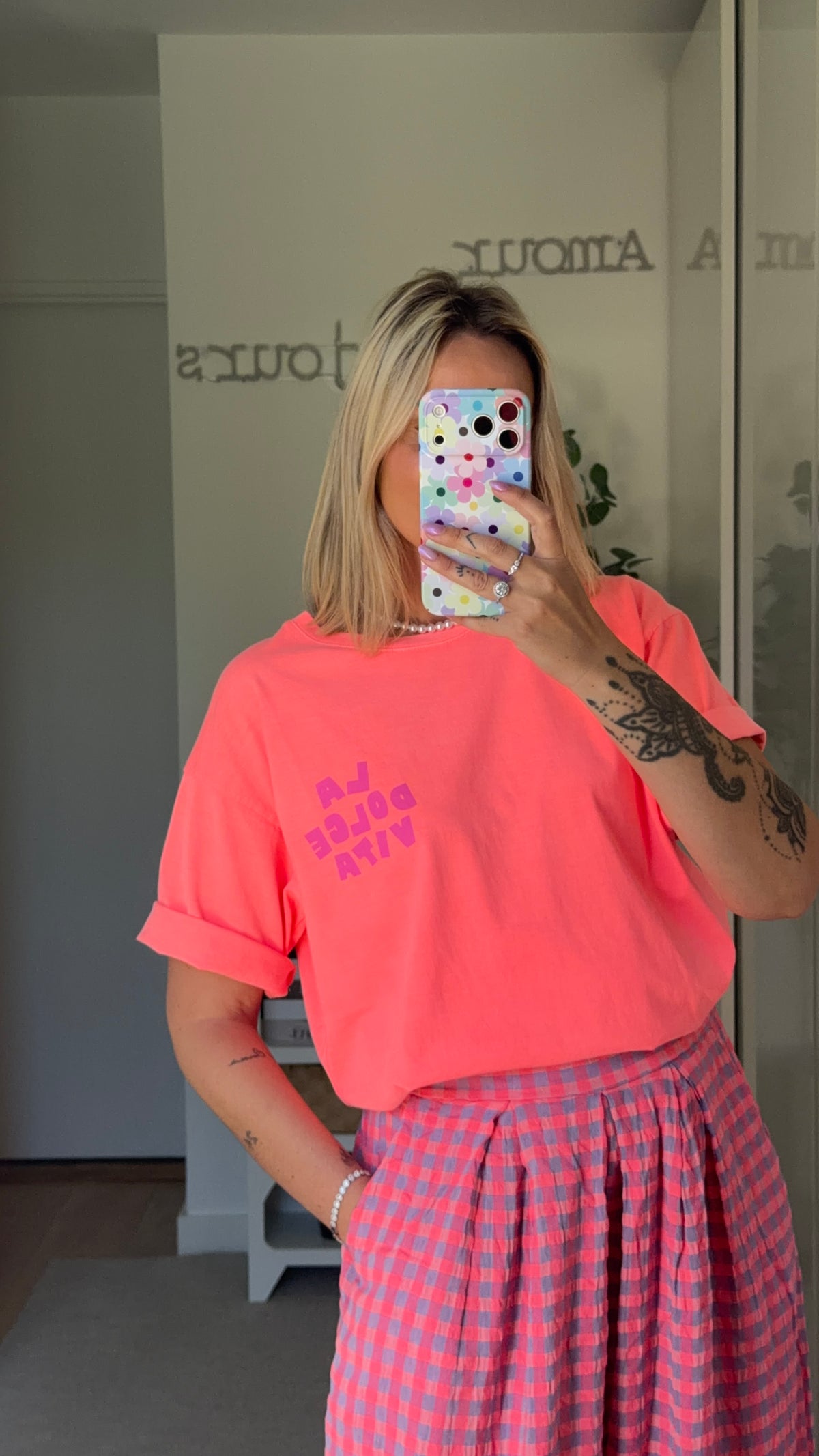 T-shirt Dolce vita - corail