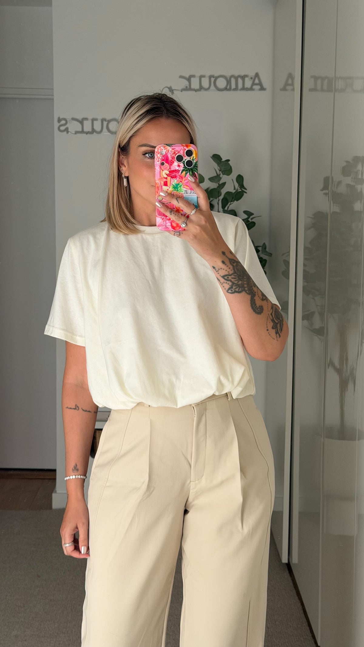 Top Lisa écru
