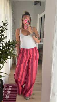 Pantalon Camélia rose
