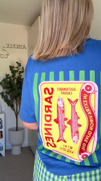 T-shirt Sardines - bleu