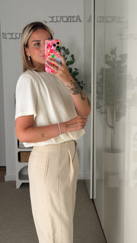 Top Lisa écru