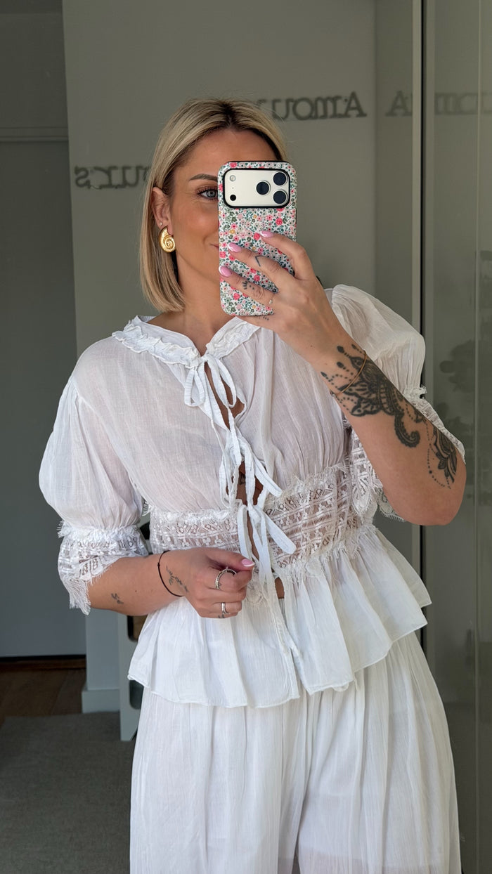 Blouse Bohème - Blanc
