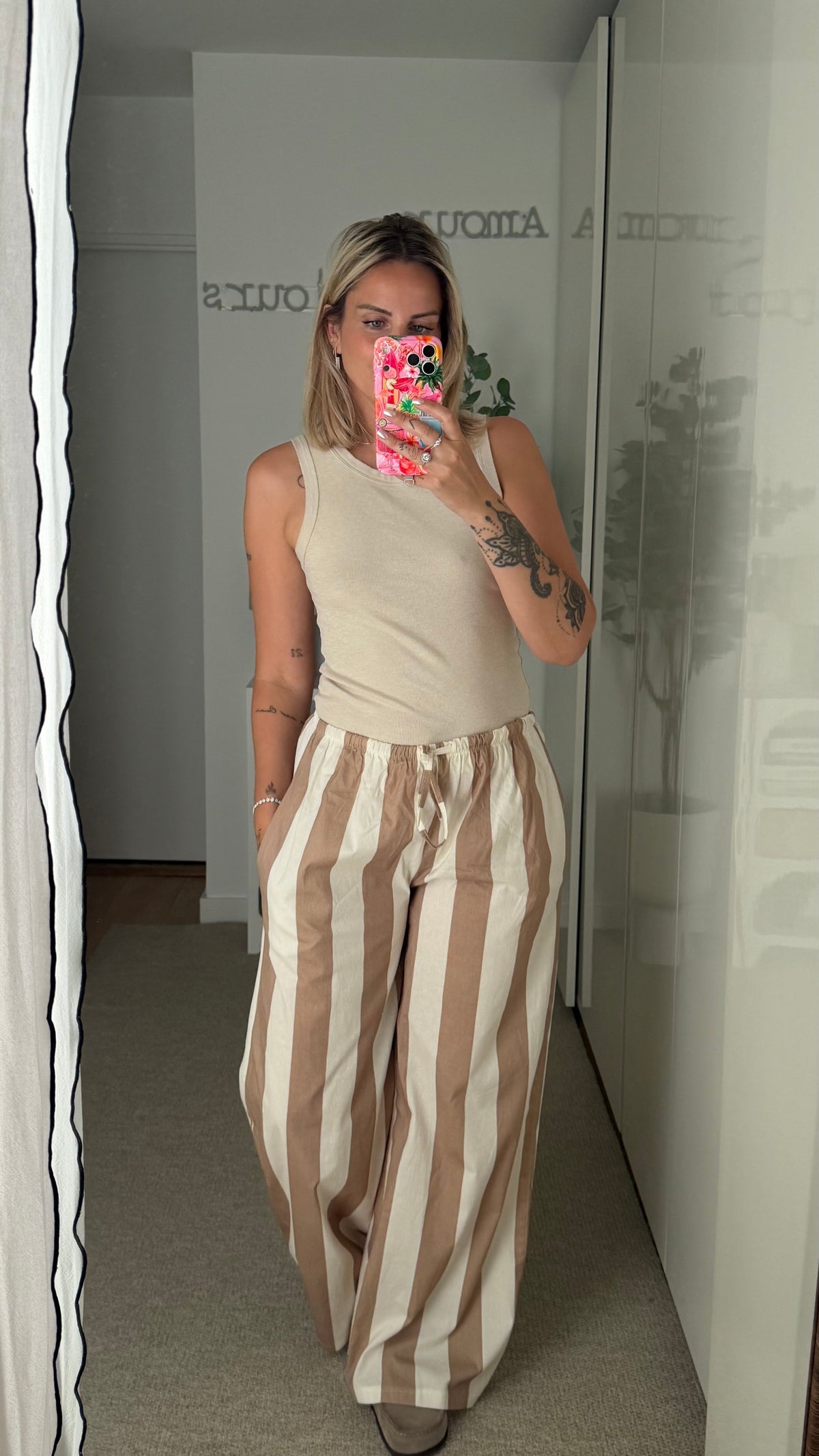 Pantalon Camélia beige