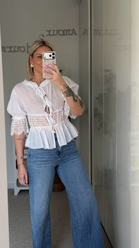 Blouse Bohème - Blanc - ROSABAYA