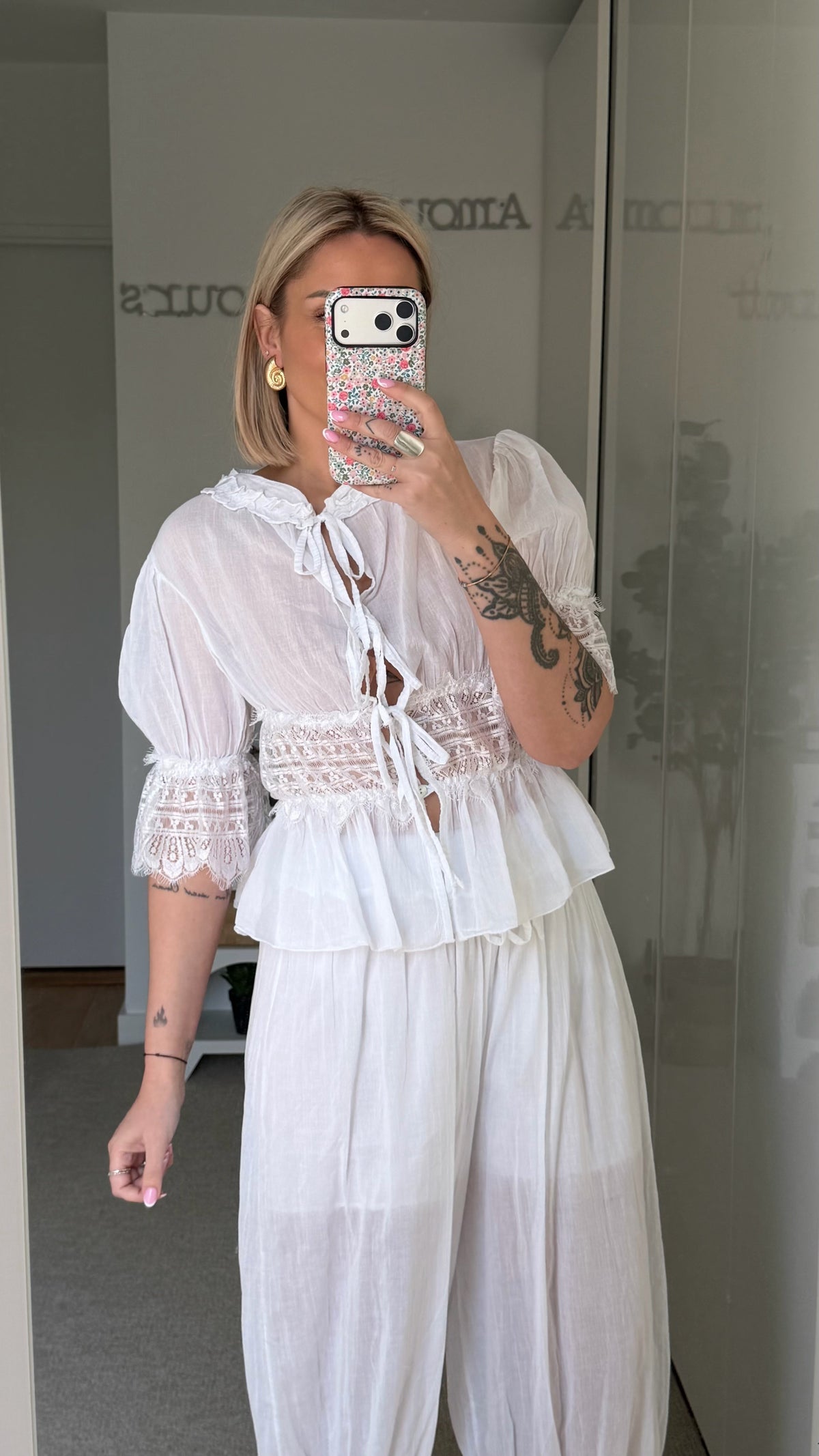 Blouse Bohème - Blanc - ROSABAYA