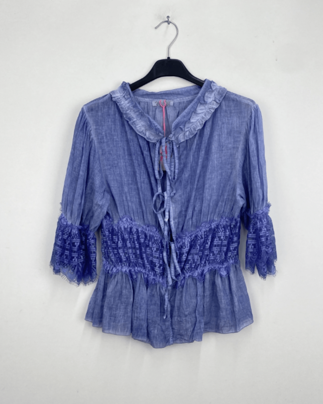 Blouse Bohème - Bleue - ROSABAYA