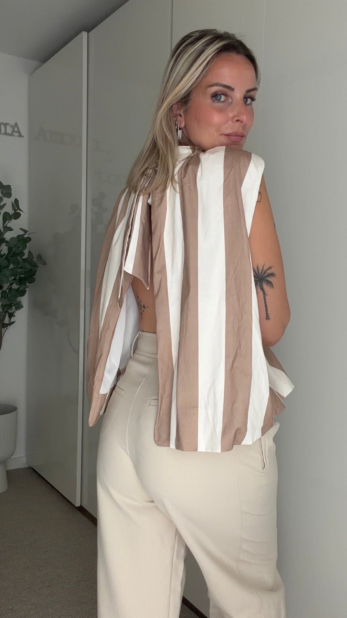 Blouse Camélia beige - ROSABAYA