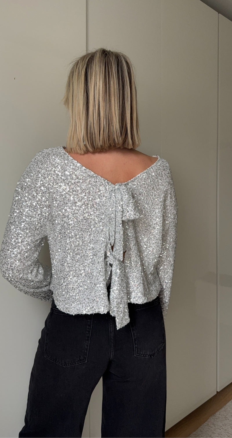 Blouse Sofia - Argentée - ROSABAYA