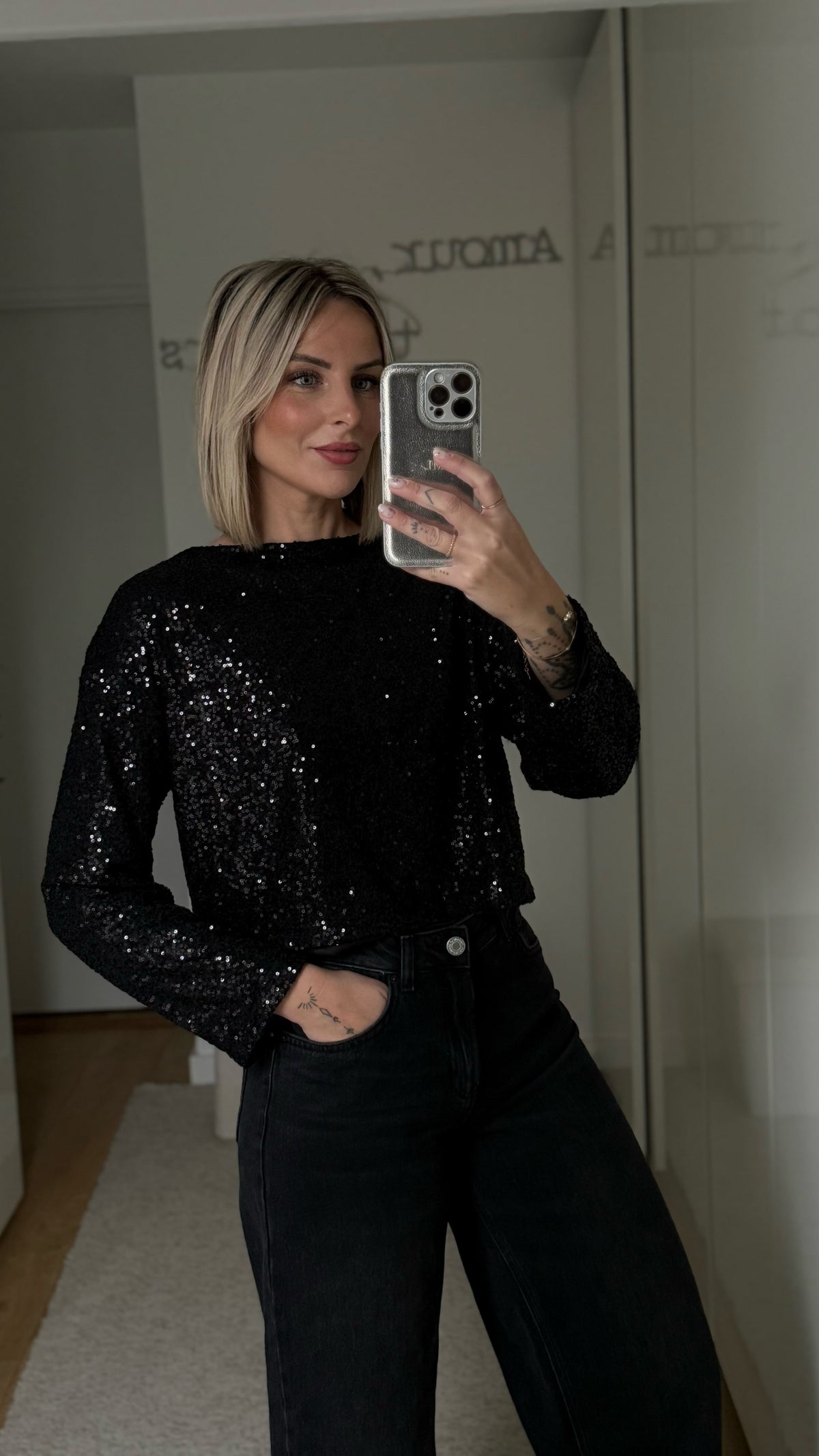 Blouse Sofia - Noire - ROSABAYA