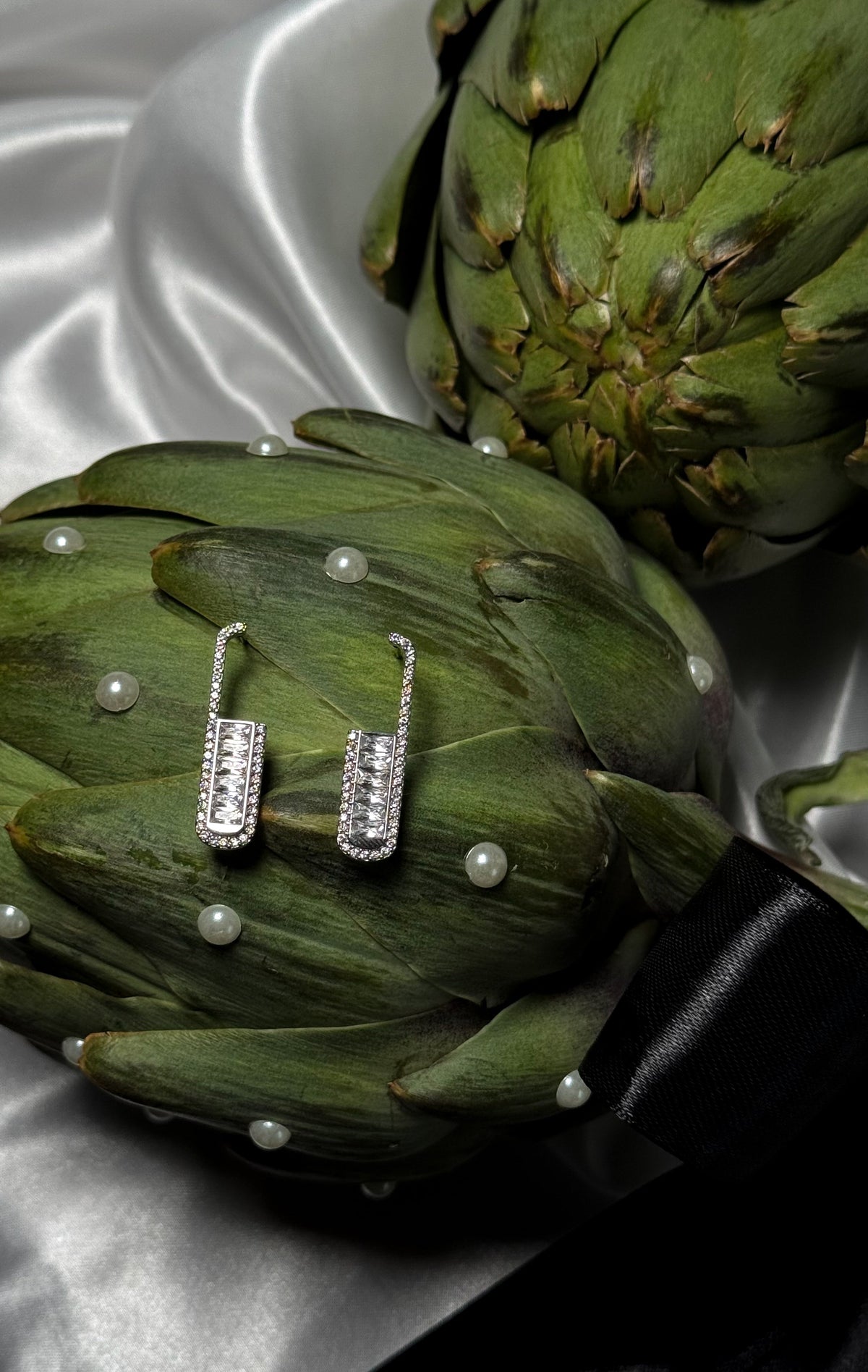 Boucles d'oreilles Glamour - Argentées - ROSABAYA