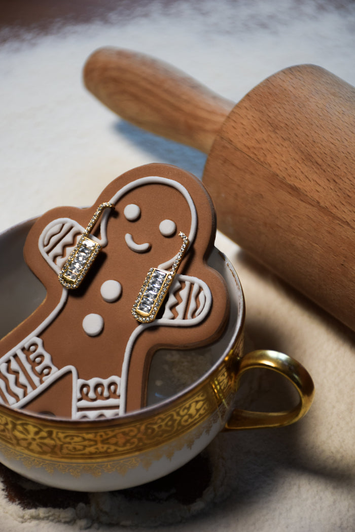 Boucles d'oreilles Glamour - Dorées - ROSABAYA