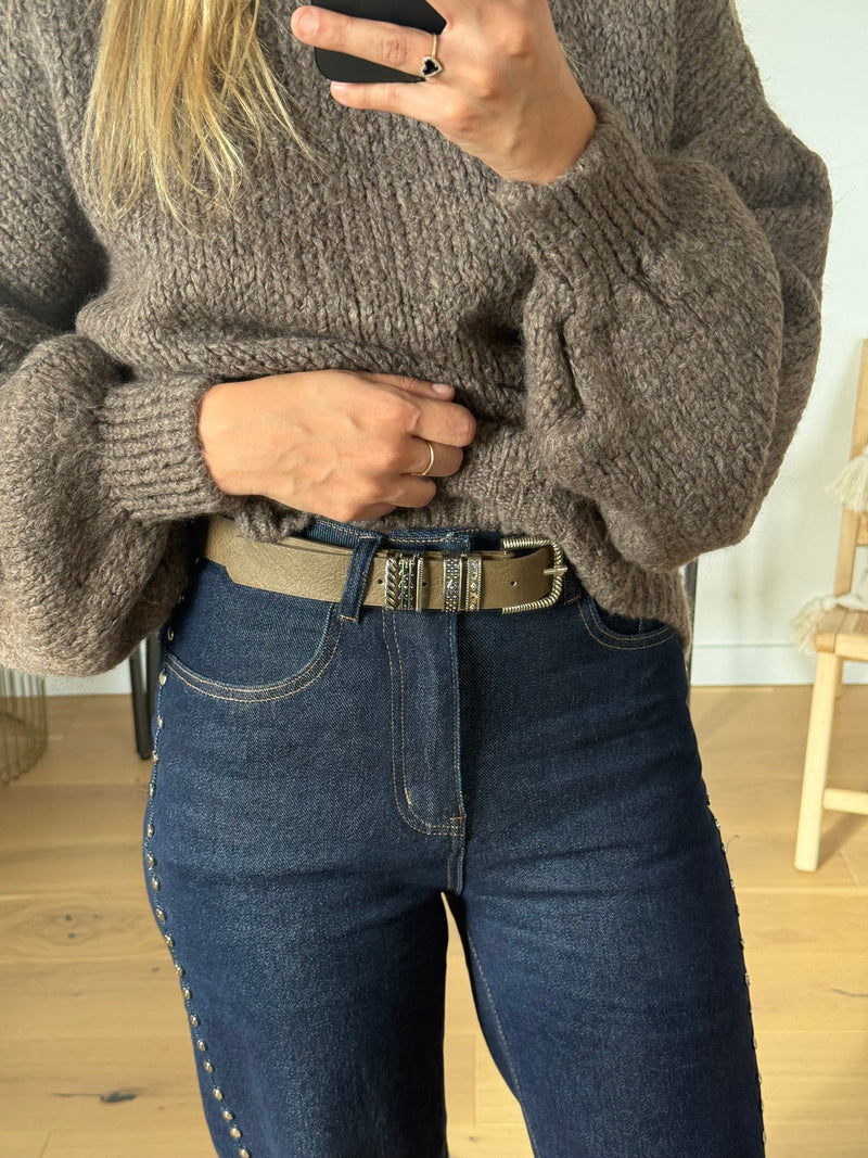 Ceinture Parker - Marron - ROSABAYA