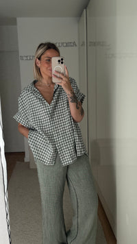 Chemise Vichy - Kaki - ROSABAYA