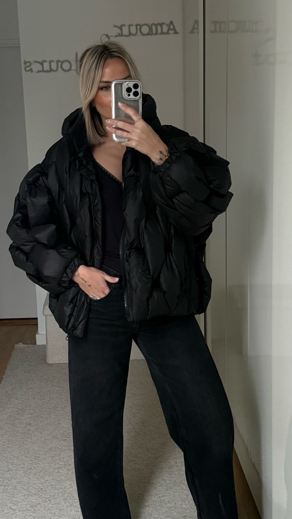 Doudoune Isaure - Noire - ROSABAYA