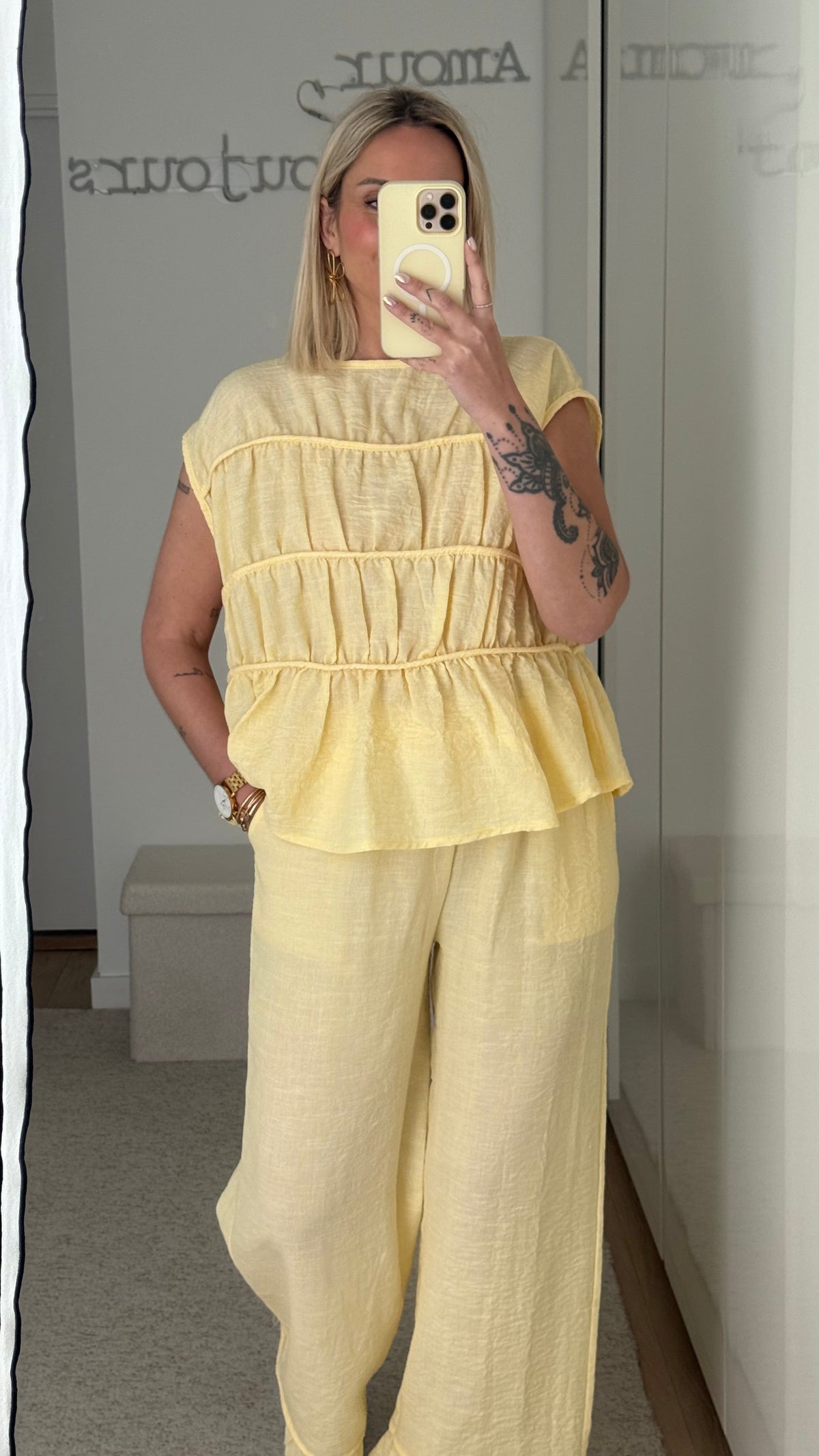 Ensemble Lilly - Jaune - ROSABAYA