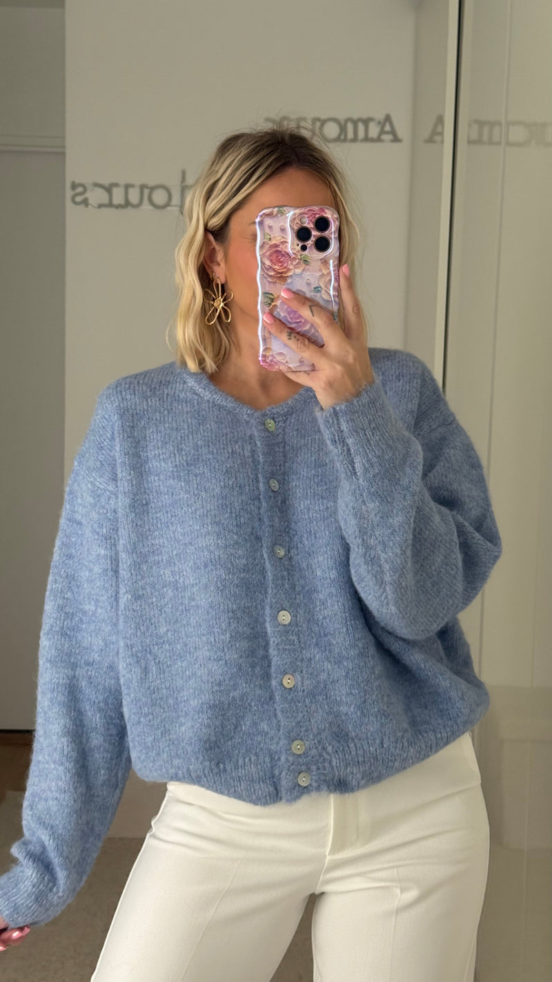 Gilet Charlie - Bleu chiné - ROSABAYA