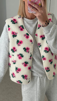 Gilet Fleurs - ROSABAYA