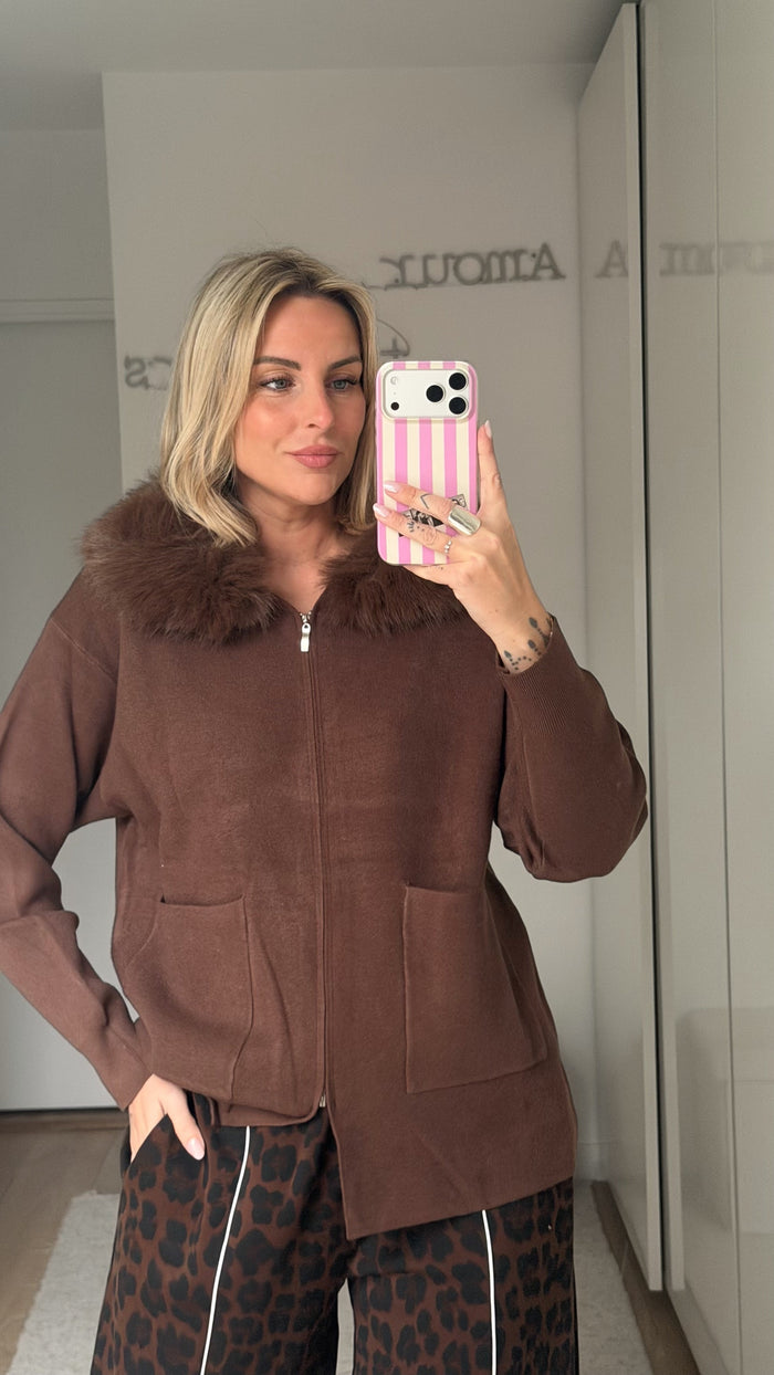 Gilet Luna - Marron - ROSABAYA