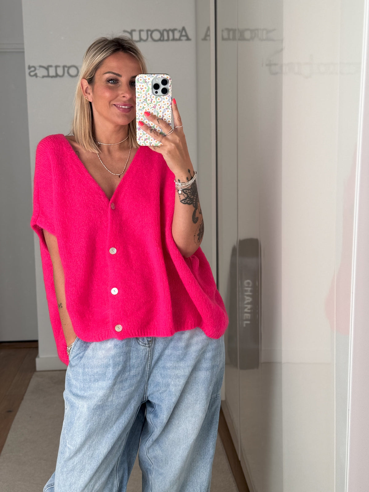 Gilet Marta - Fuchsia - ROSABAYA