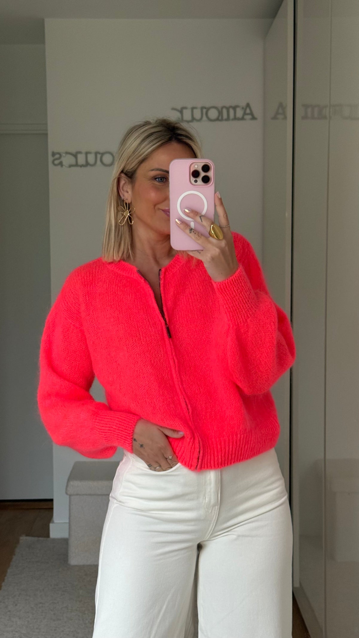Gilet Olly - Corail - ROSABAYA