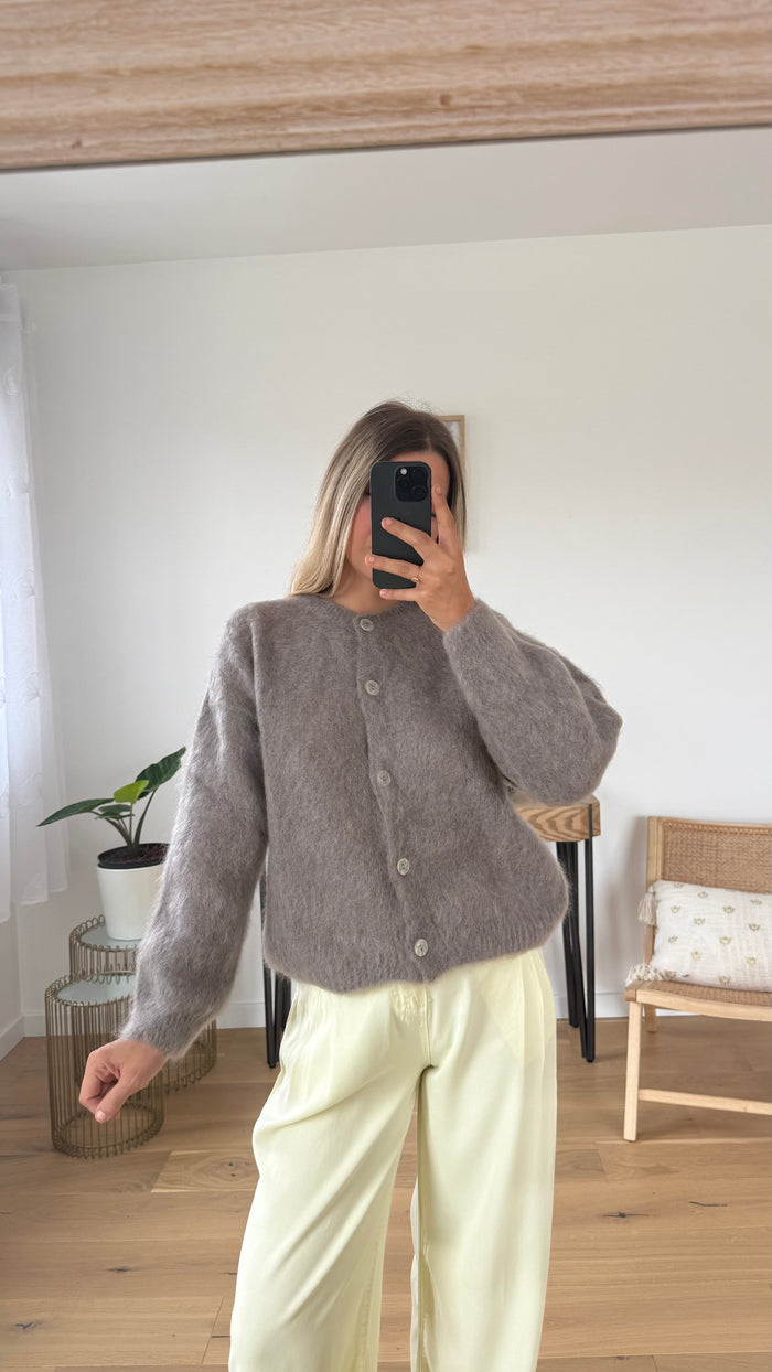 Gilet Rosa - Taupe - ROSABAYA