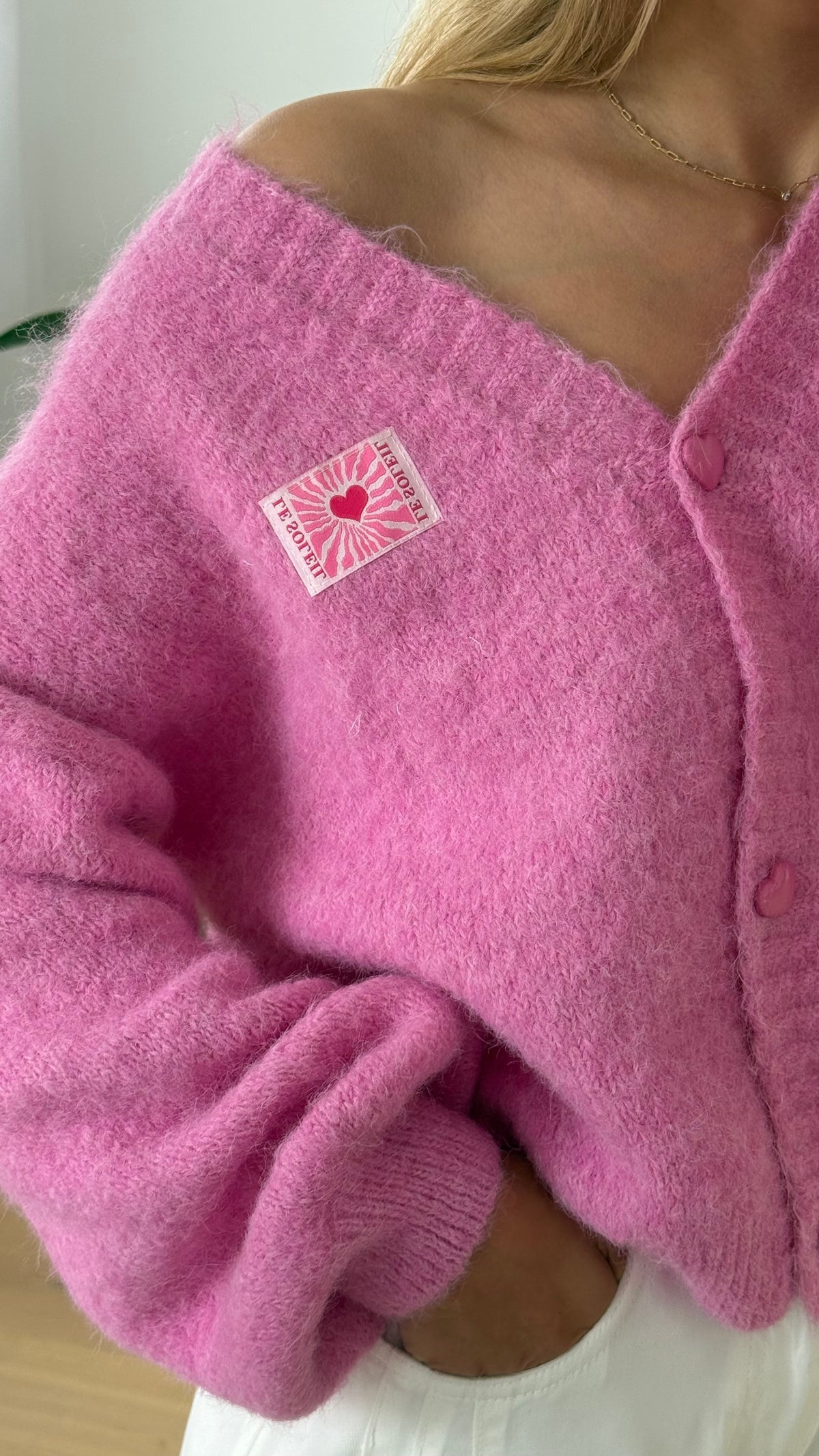 Gilet Sarah - Rose - ROSABAYA