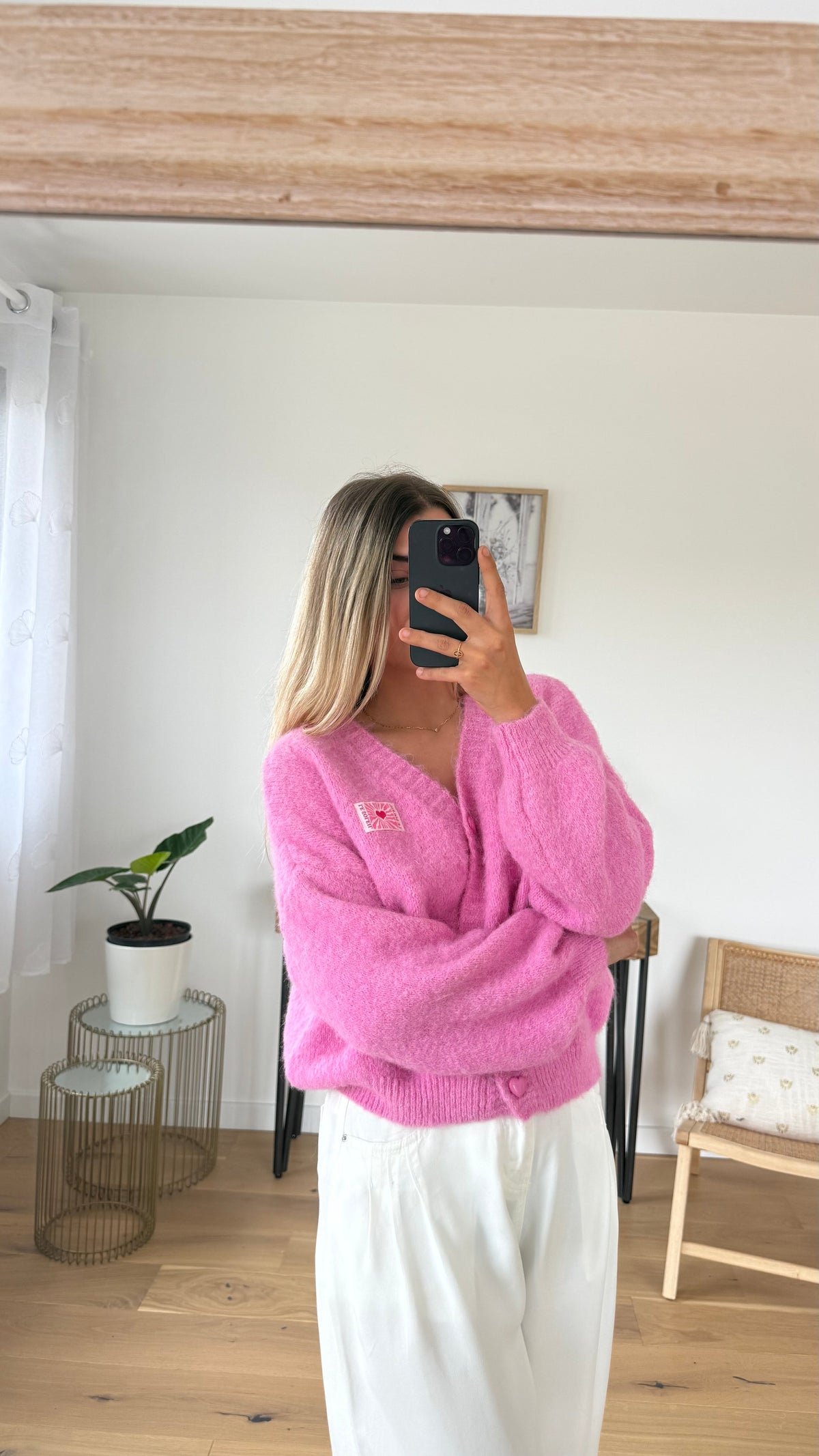 Gilet Sarah - Rose - ROSABAYA