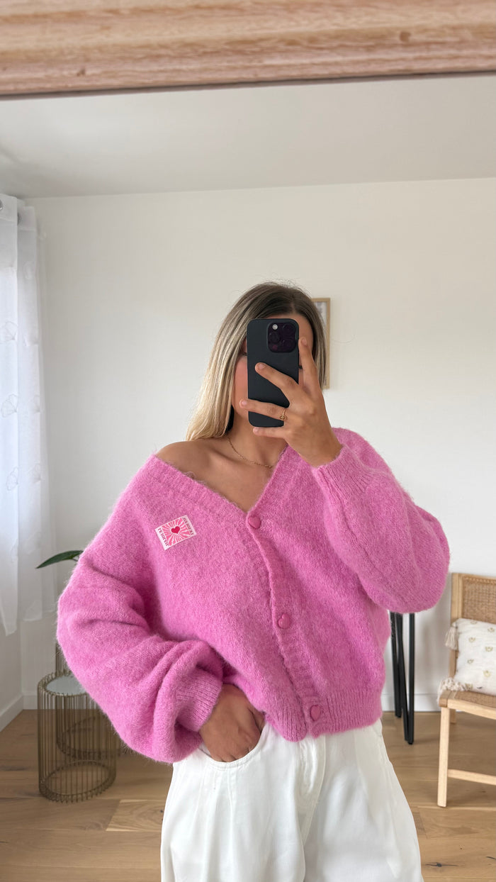 Gilet Sarah - Rose - ROSABAYA