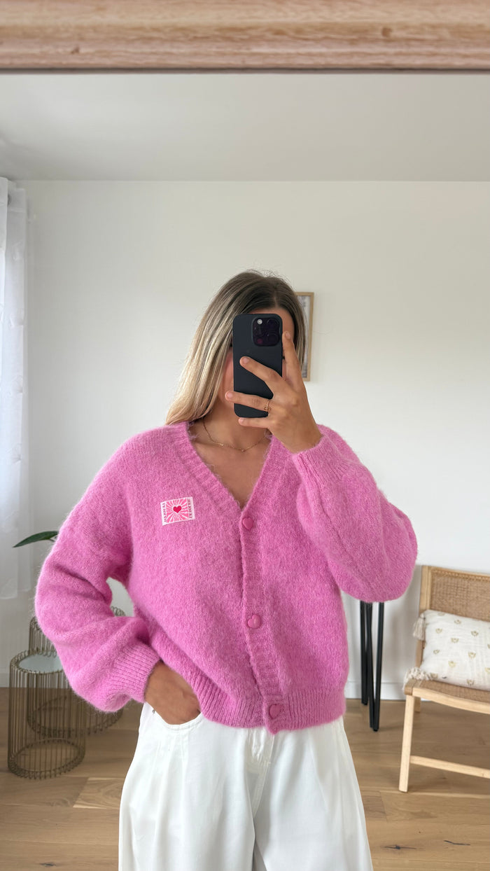 Gilet Sarah - Rose - ROSABAYA
