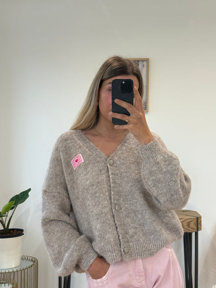Gilet Sarah - Taupe - ROSABAYA