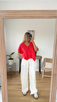 Gilet Serano sans manches - Corail - ROSABAYA