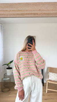 Gilet Smiley - Rose - ROSABAYA
