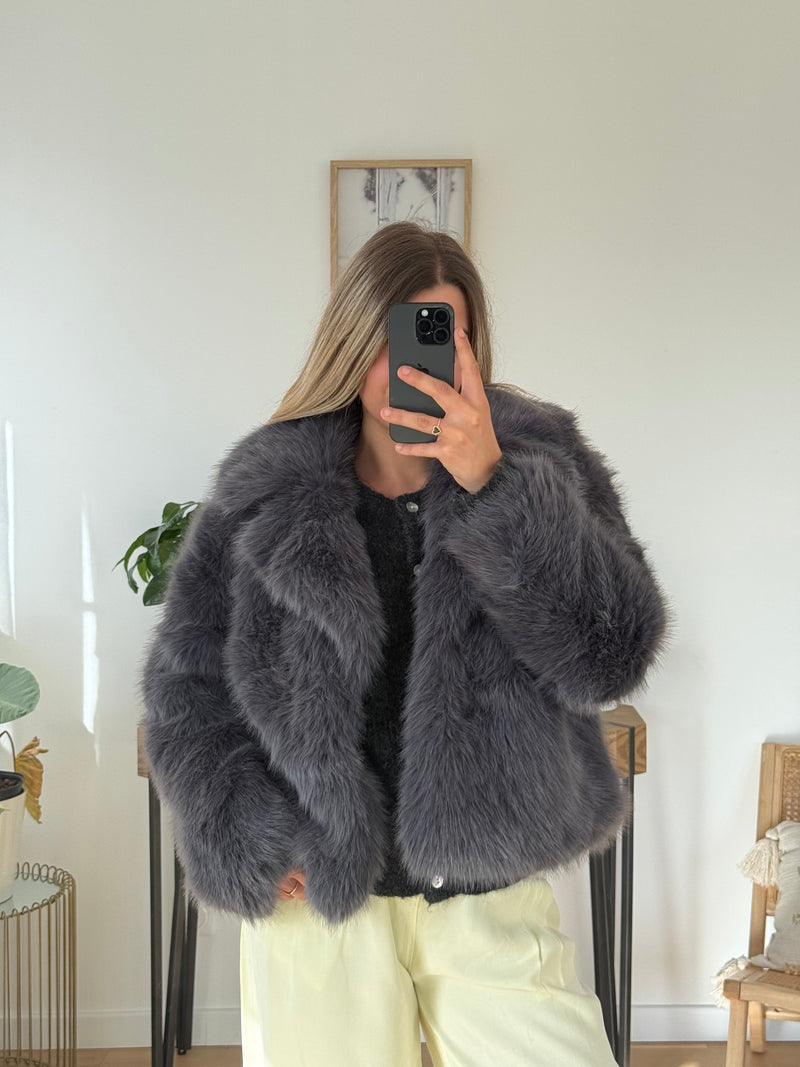 Manteau Ava - Gris - ROSABAYA