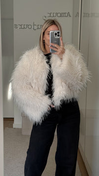 Manteau Fourrure Greta - Blanc - ROSABAYA