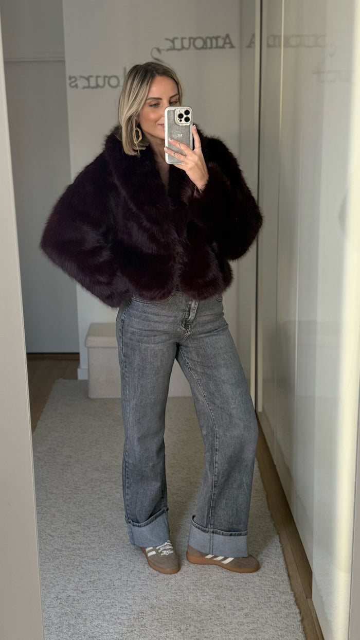 Manteau fourrure Léonie - ROSABAYA