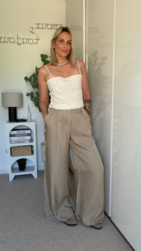 Pantalon Maya beige - ROSABAYA