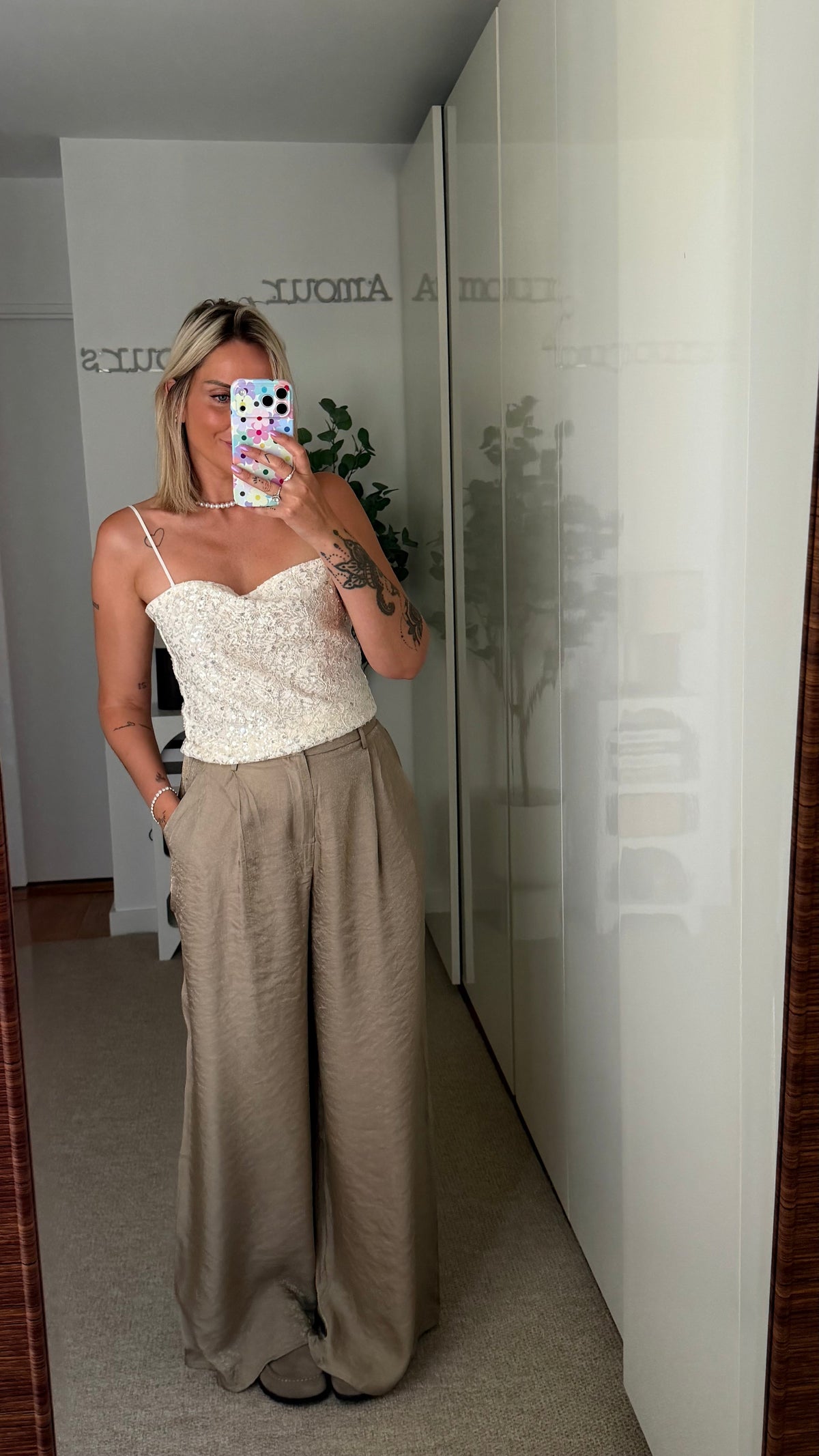 Pantalon Maya beige - ROSABAYA