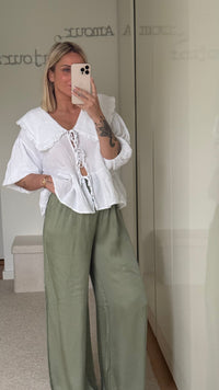 Pantalon Satin - kaki - ROSABAYA