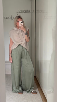 Pantalon Satin - kaki - ROSABAYA