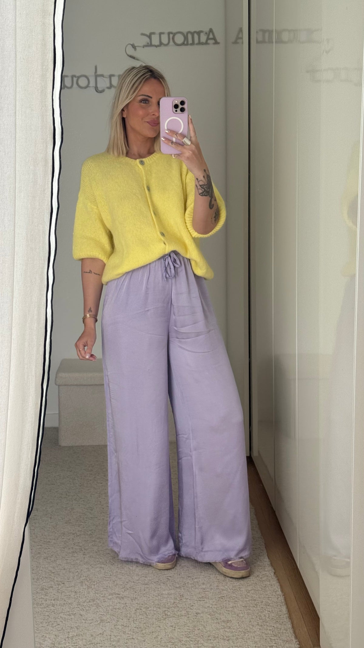 Pantalon Satin - Lilas - ROSABAYA