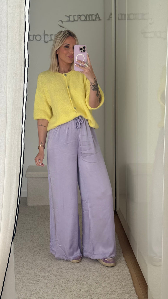 Pantalon Satin - Lilas - ROSABAYA