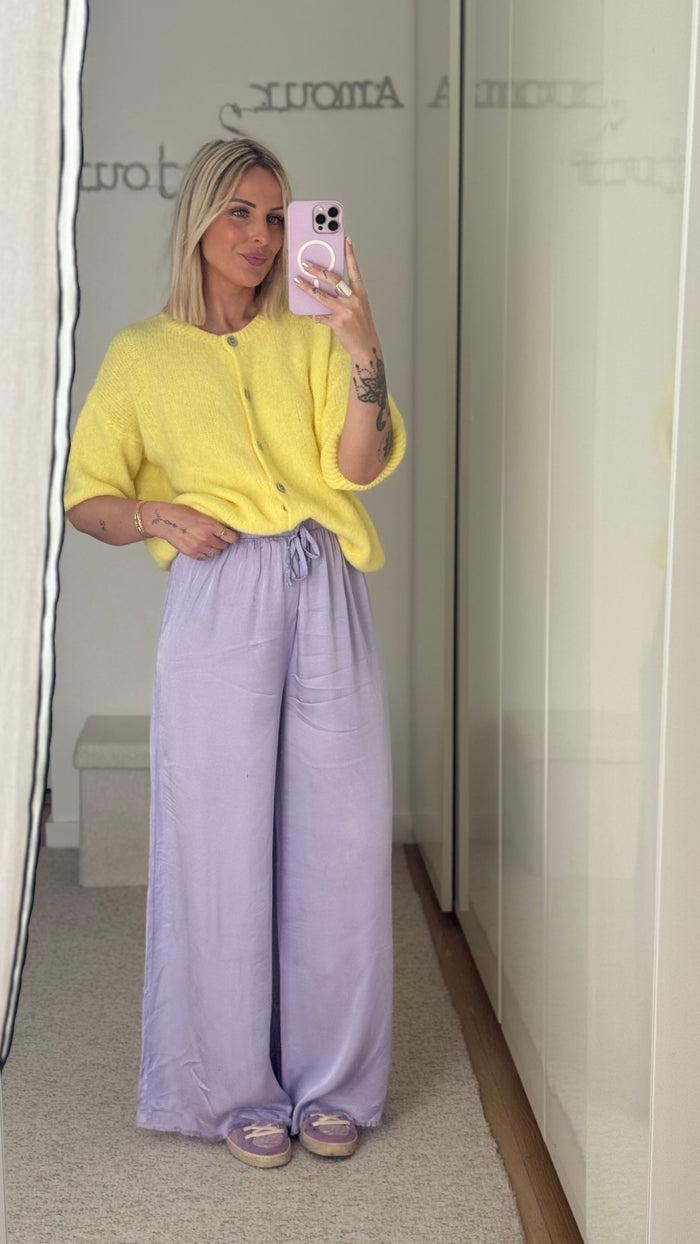 Pantalon Satin - Lilas - ROSABAYA