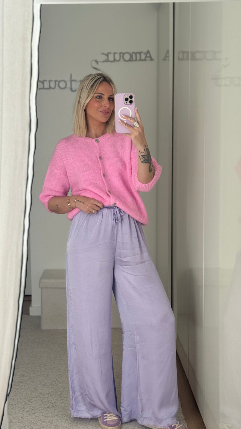 Pantalon Satin - Lilas - ROSABAYA