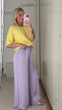Pantalon Satin - Lilas - ROSABAYA