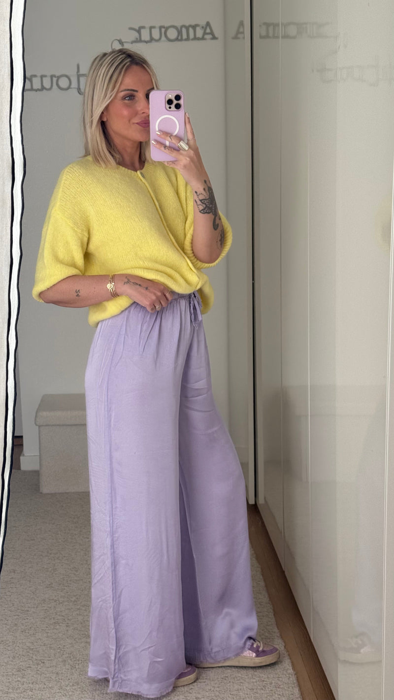 Pantalon Satin - Lilas - ROSABAYA