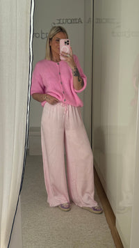 Pantalon Satin - Nude - ROSABAYA